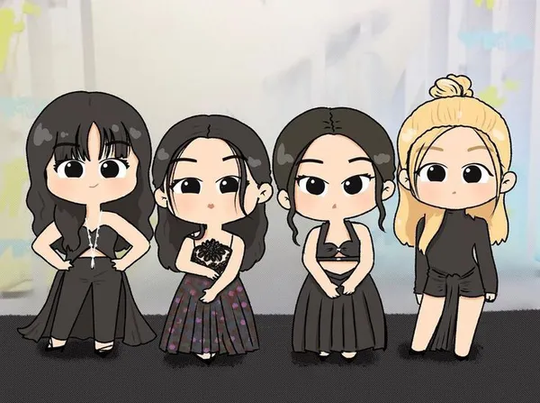 ảnh Black Pink chibi dễ vẽ