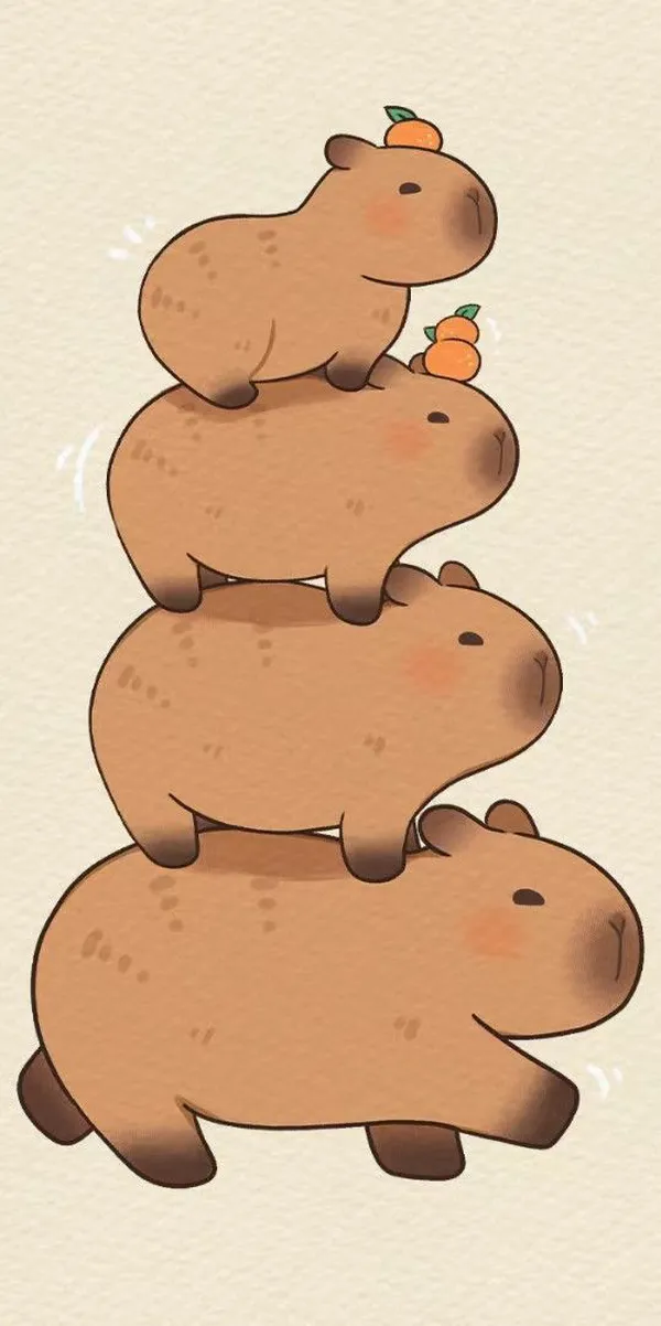 ảnh capybara chibi