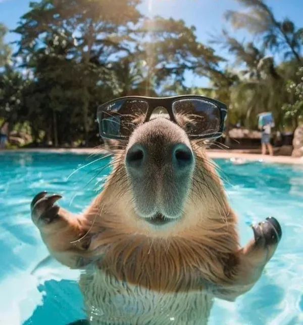 ảnh Capybara chill