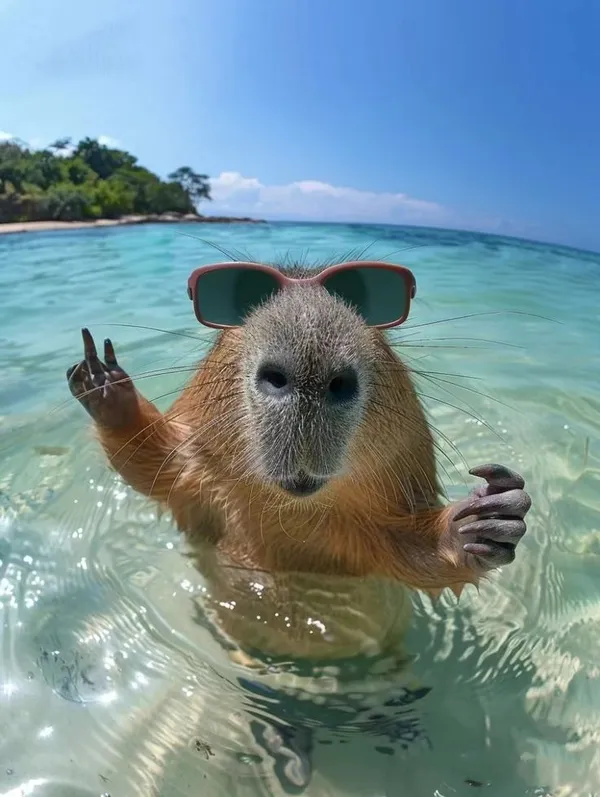 ảnh Capybara đáng yêu