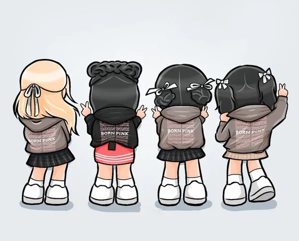 ảnh Black Pink chibi cute hết nấc