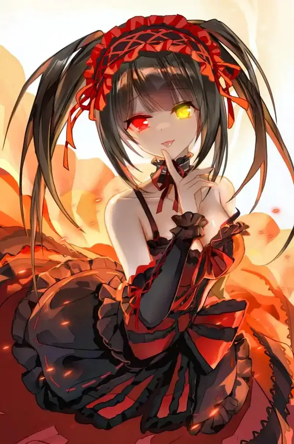 Những bức ảnh anime Kurumi Tokisaki đầy cảm xúc.