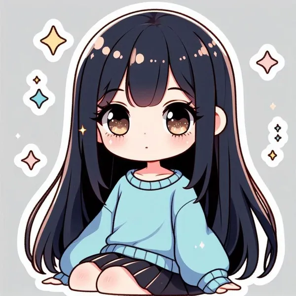  hình chibi nữ cute, siêu xinh, siêu dễ thương.