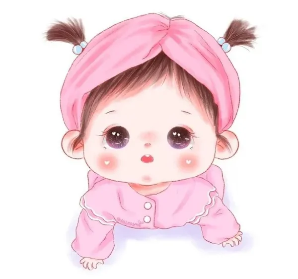 anh em bé cute chibi