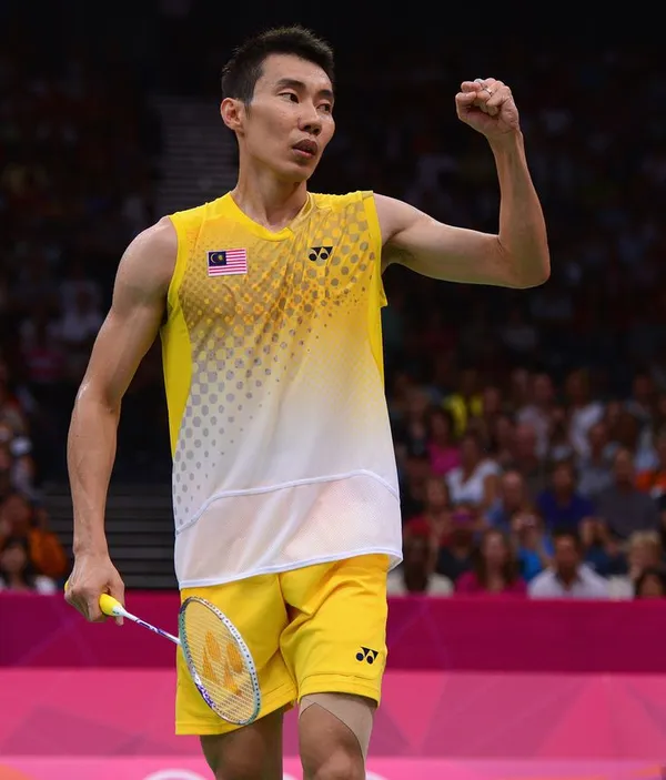 ảnh lee chong wei ngầu trên sân 