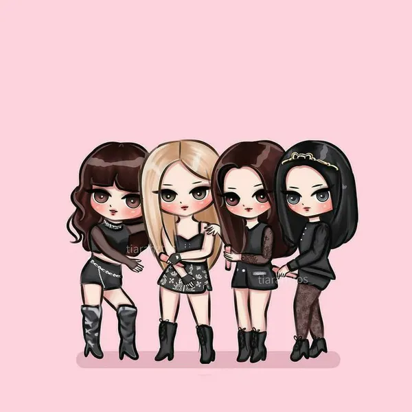 ảnh nhóm Black Pink cute