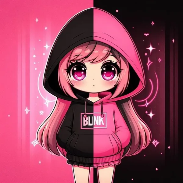 Ảnh Rosr Black Pink chibi