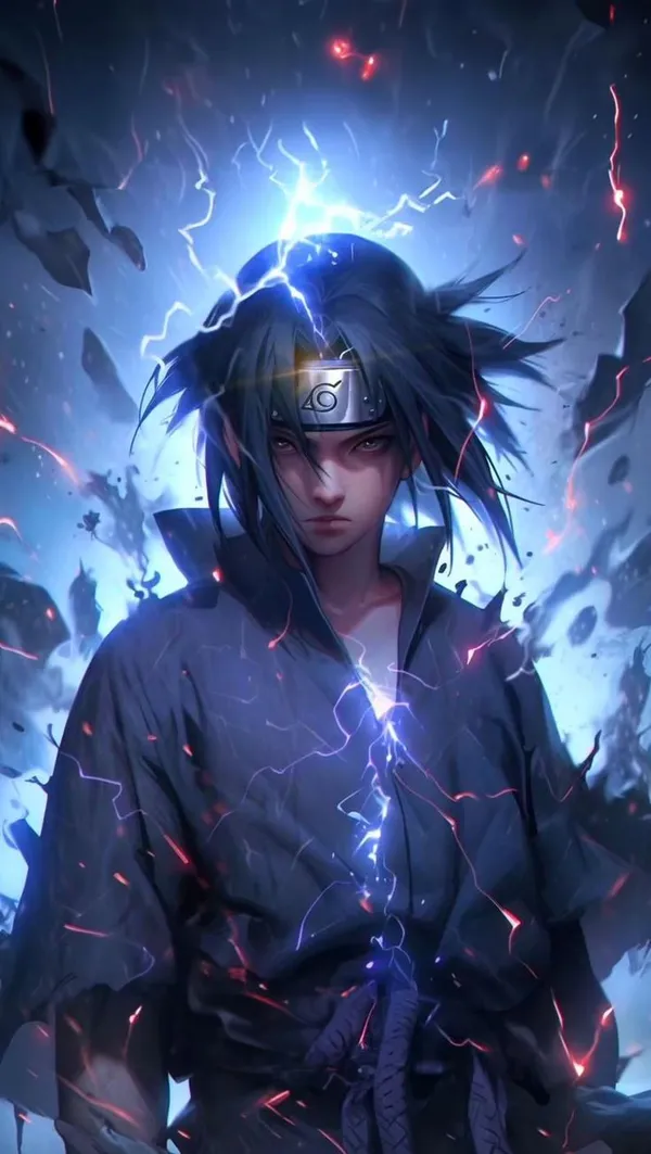 ảnh sasuke ngầu ánh mắt sắc lạnh 