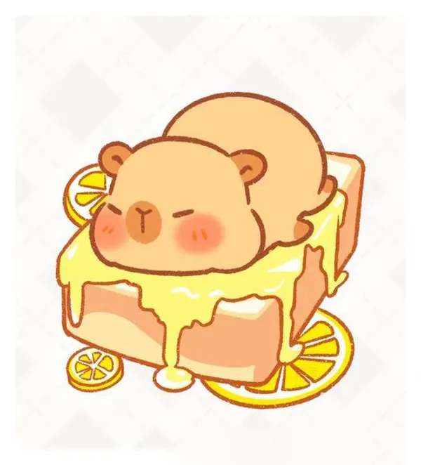 capybara chibi cute hình nền