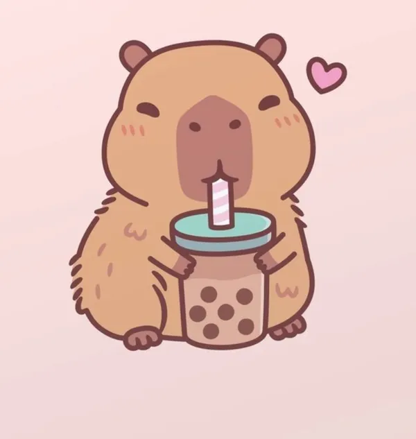 capybara chibi cute