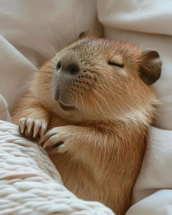 capybara meme ngủ say 