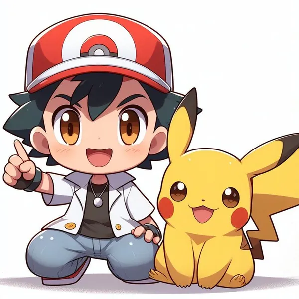 chibi ảnh pikachu đẹp, cute