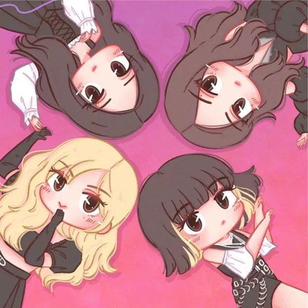 hình ảnh Black Pink chibi cute