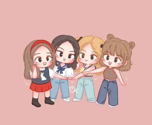 hình ảnh Black Pink cute chibi