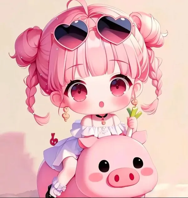 Chọn ngay hình chibi nữ cute làm avatar độc đáo.