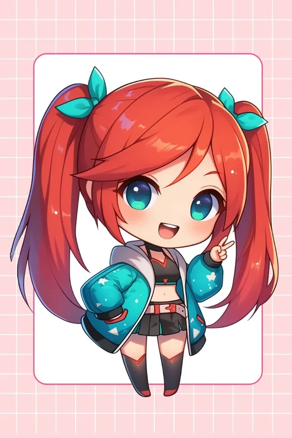 hình ảnh anime nữ học sinh cute chibi