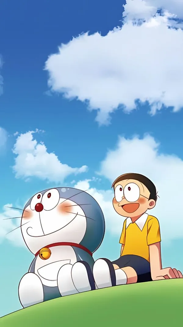 hình ảnh doremon và nobita ngầu