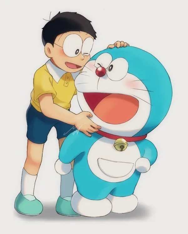 hình ảnh doremon và nobita ngầu