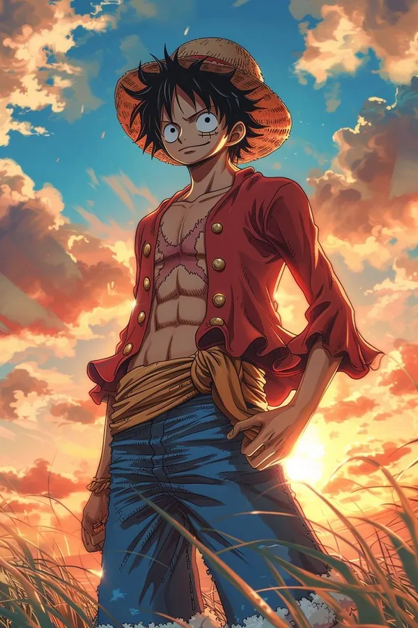 hình ảnh anime ngầu luffy