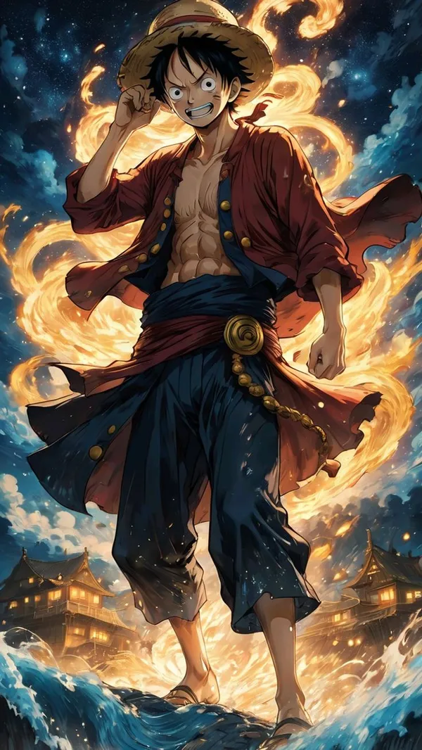 ảnh one piece luffy ngầu