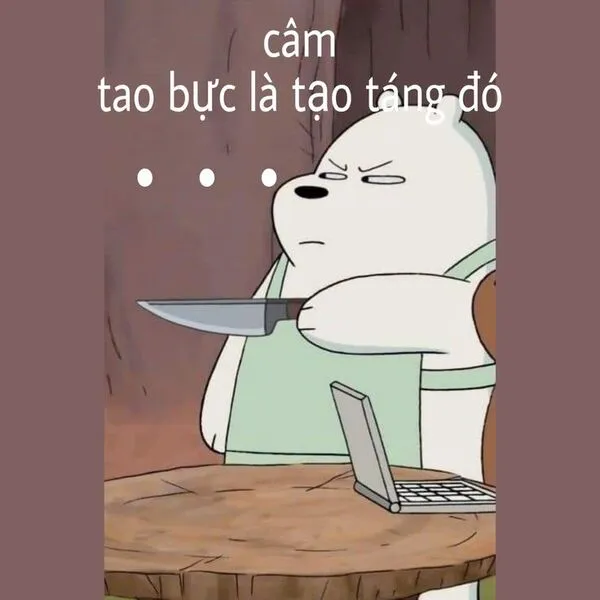 meme cầm dao