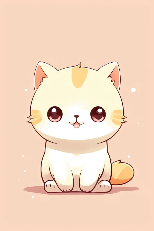 Bộ ảnh mèo cute chibi ngộ nghĩnh và vui tươi. 