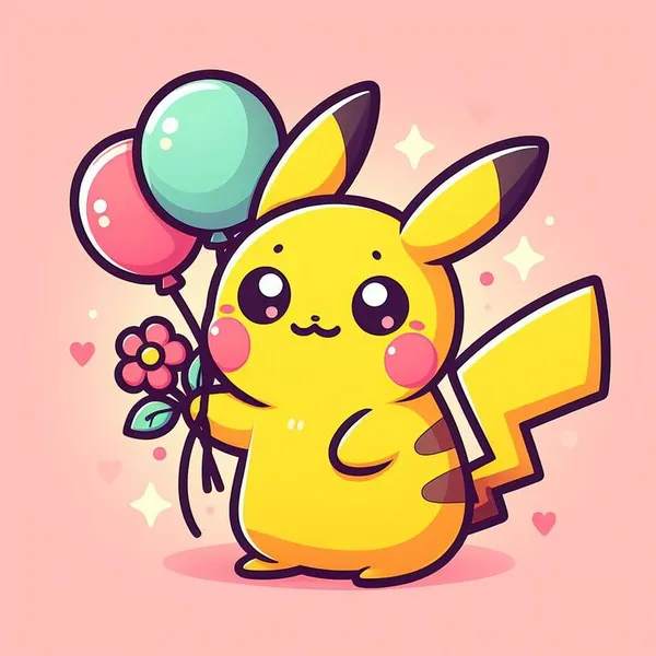 hình ảnh pikachu chibi 