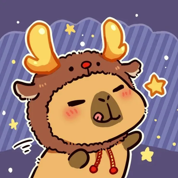 hình capybara chibi