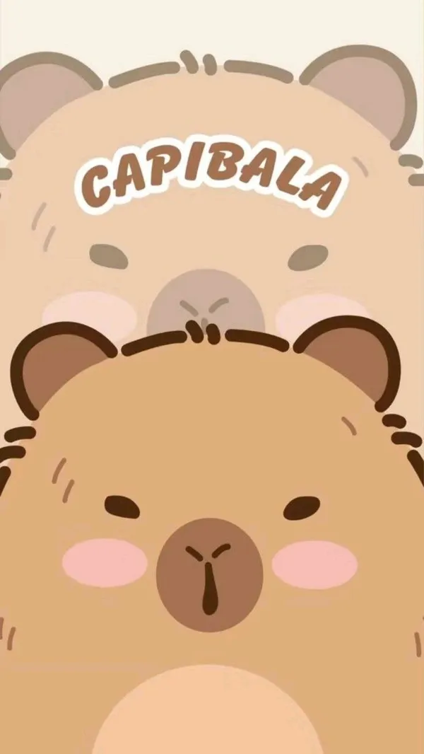 hình nền capybara cute