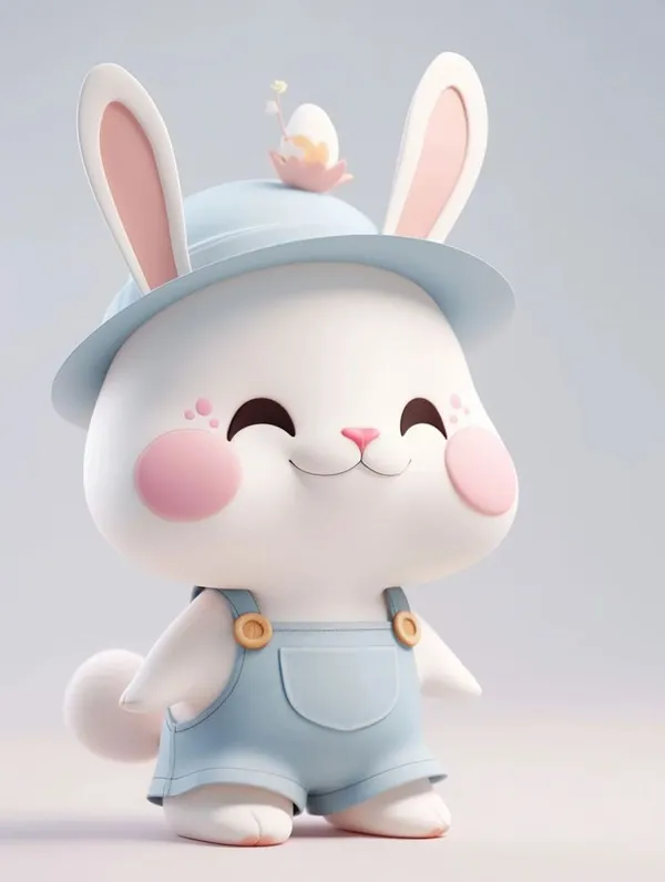 hình nền thỏ chibi cute cưng xỉu