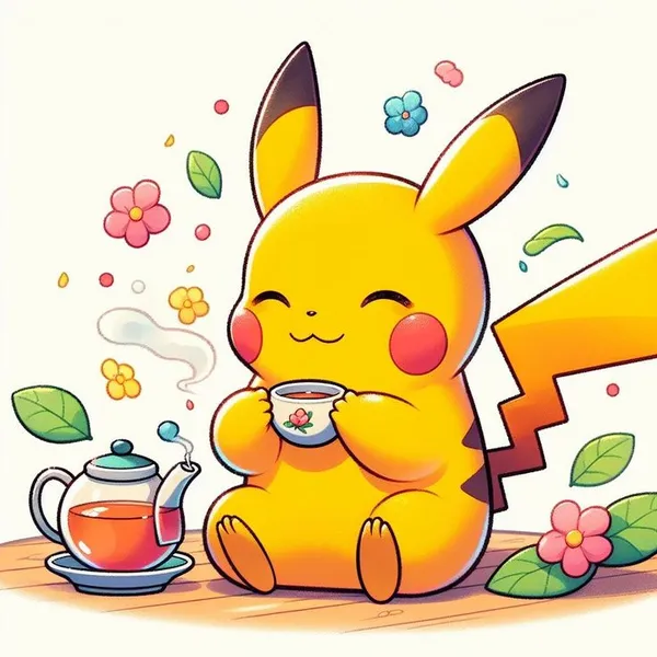 hình pikachu cute chibi