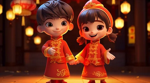 Hình ảnh chúc Tết cute và vui nhộn. 