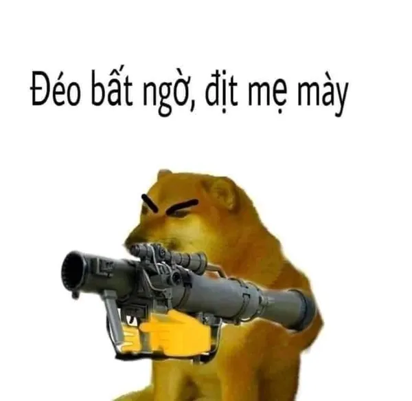 meme cầm súng 