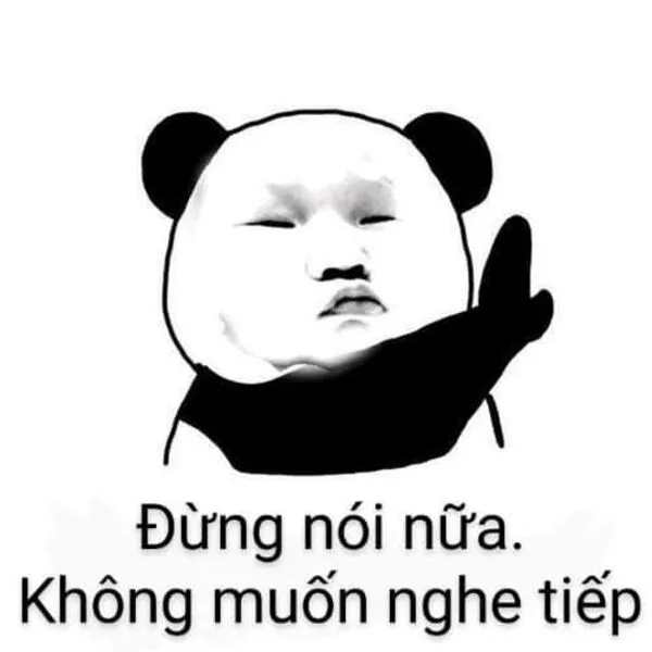 meme gấu trúc khó chịu 