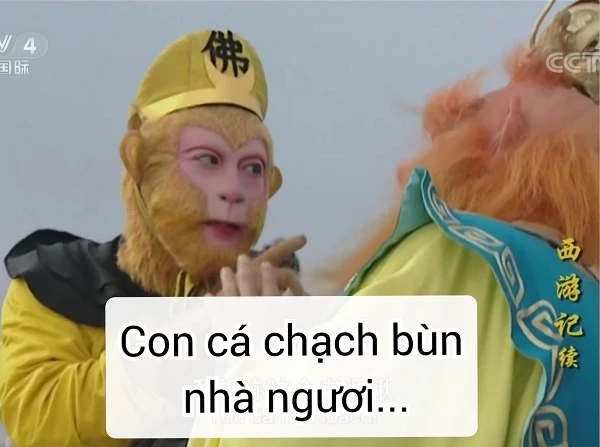 Meme Tôn Ngộ Không siêu lầy lội