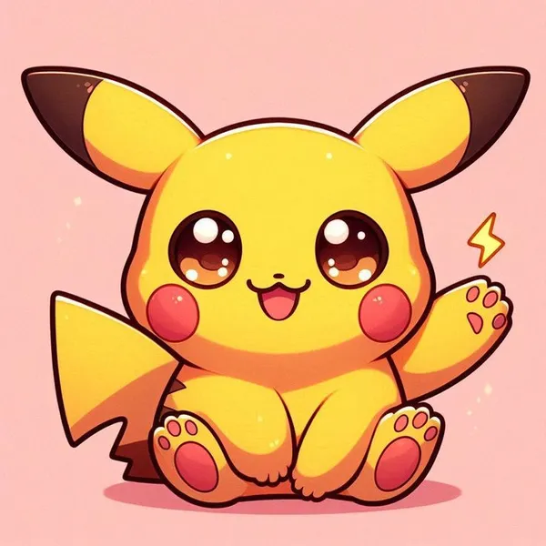 pikachu chibi xinh xắn, đáng yêu