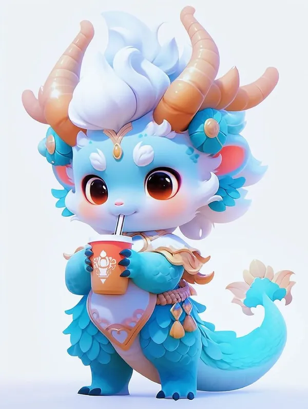 rồng xanh chibi