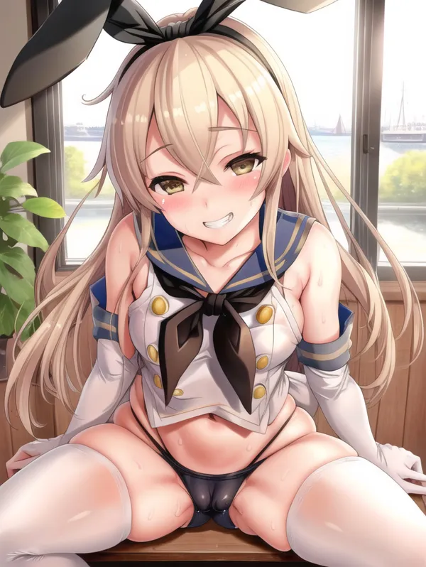 Shimakaze anime nứng lồn quyến rũ