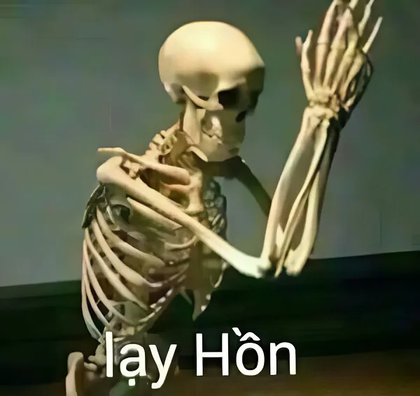 Skeleton meme dí dỏm