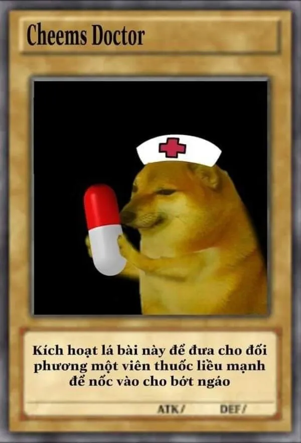 lá bài meme cheems 