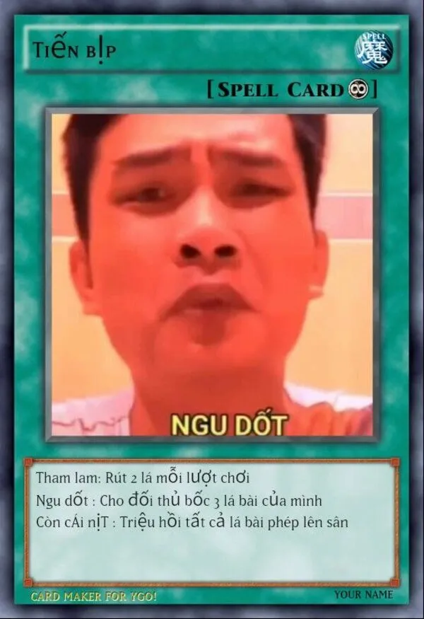 lá bài meme ngu dốt 