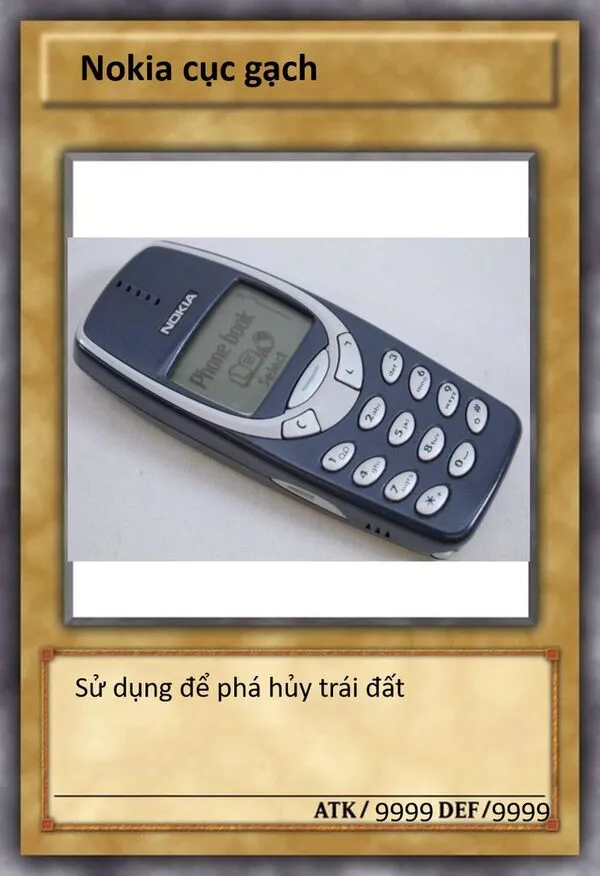 lá bài meme nokia cục gạch 