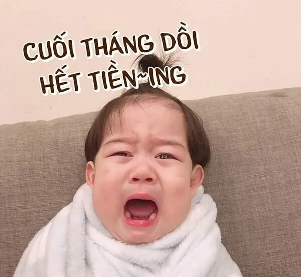 meme hết tiền cuối tháng dồi 