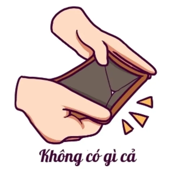 meme hết tiền không có gì cả 