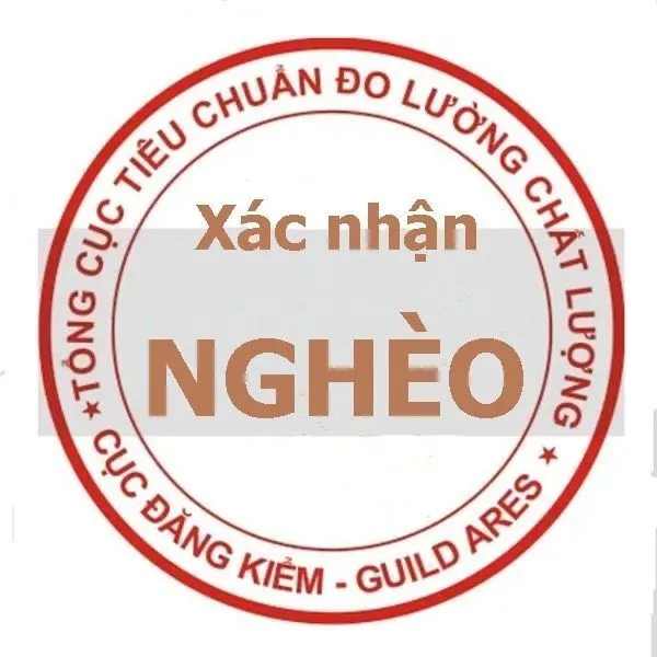 meme hết tiền xác nhận nghèo 