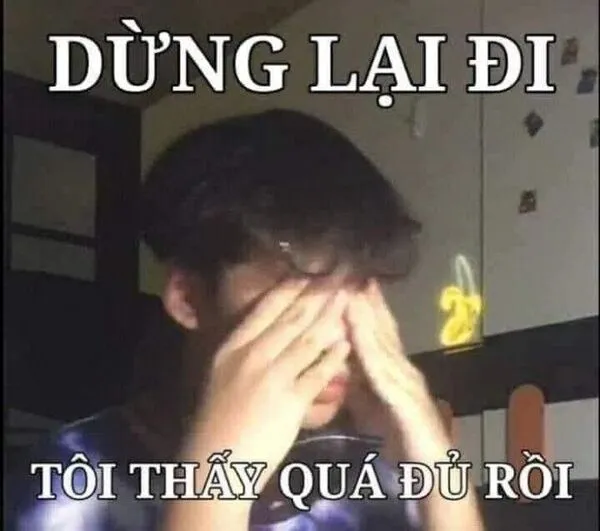 meme mù dừng lại đi 