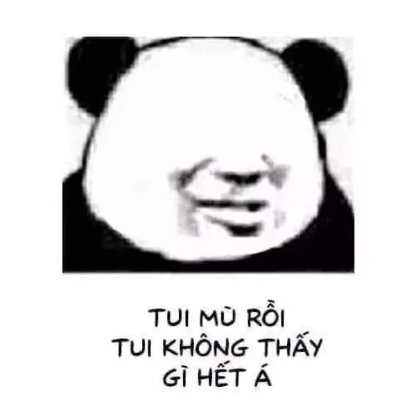 meme mù gấu trúc 