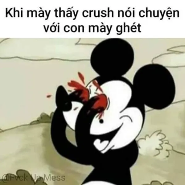 meme mù tức giận 