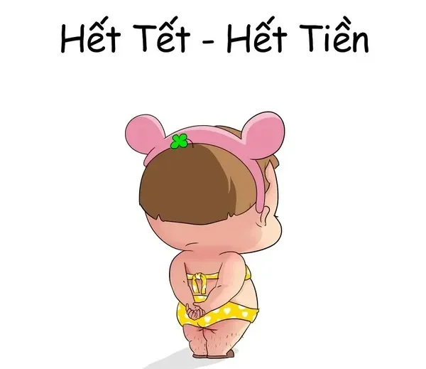 meme nghèo hết tiền 