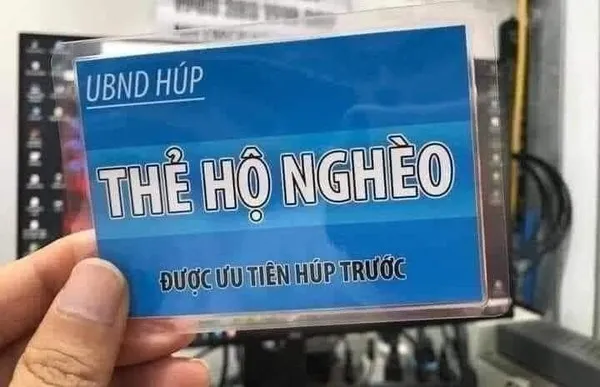 meme nghèo thẻ hộ nghèo 